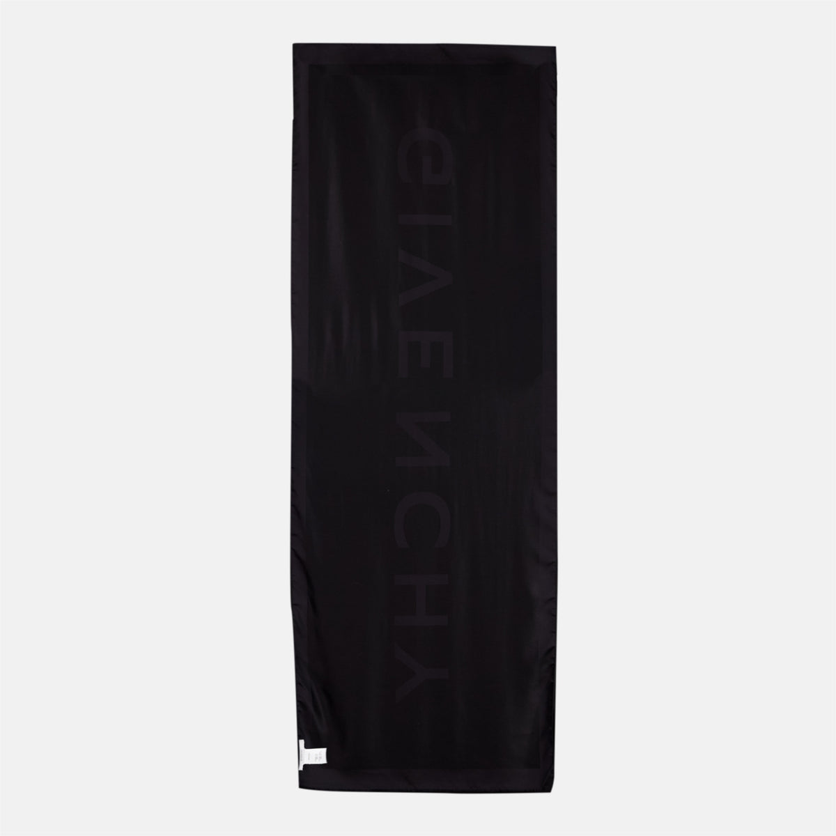 Black Silk and Wool Scarf
