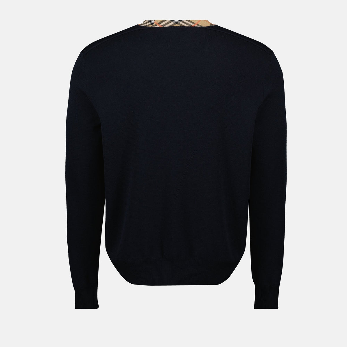Check Wool Sweater