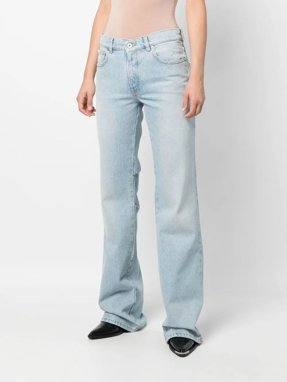 Faded Denim Pants