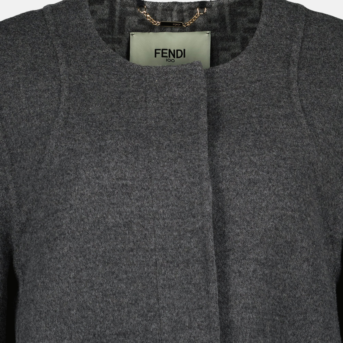 FF Wool Coat in Gray