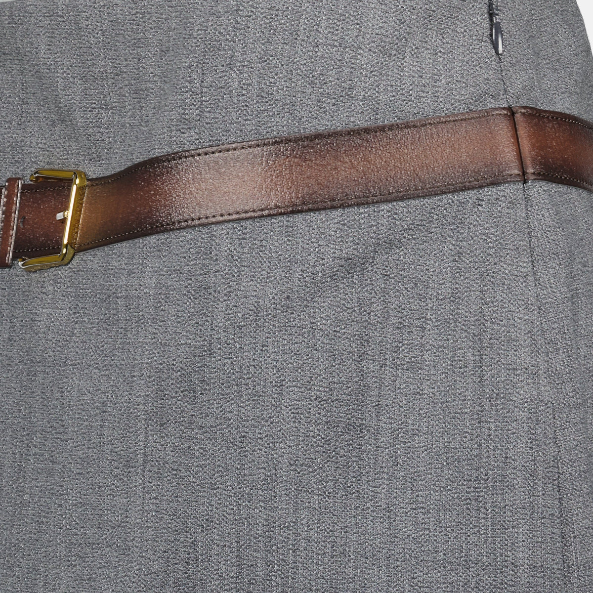 Mini skirt with belt