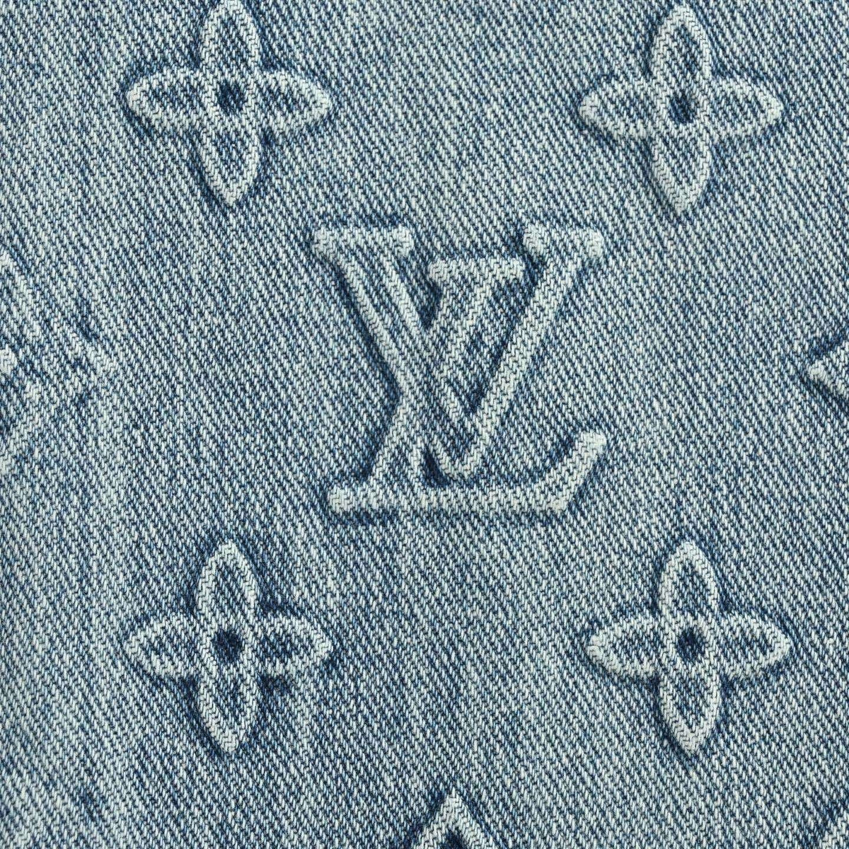Monogram Denim Short-Sleeved Shirt