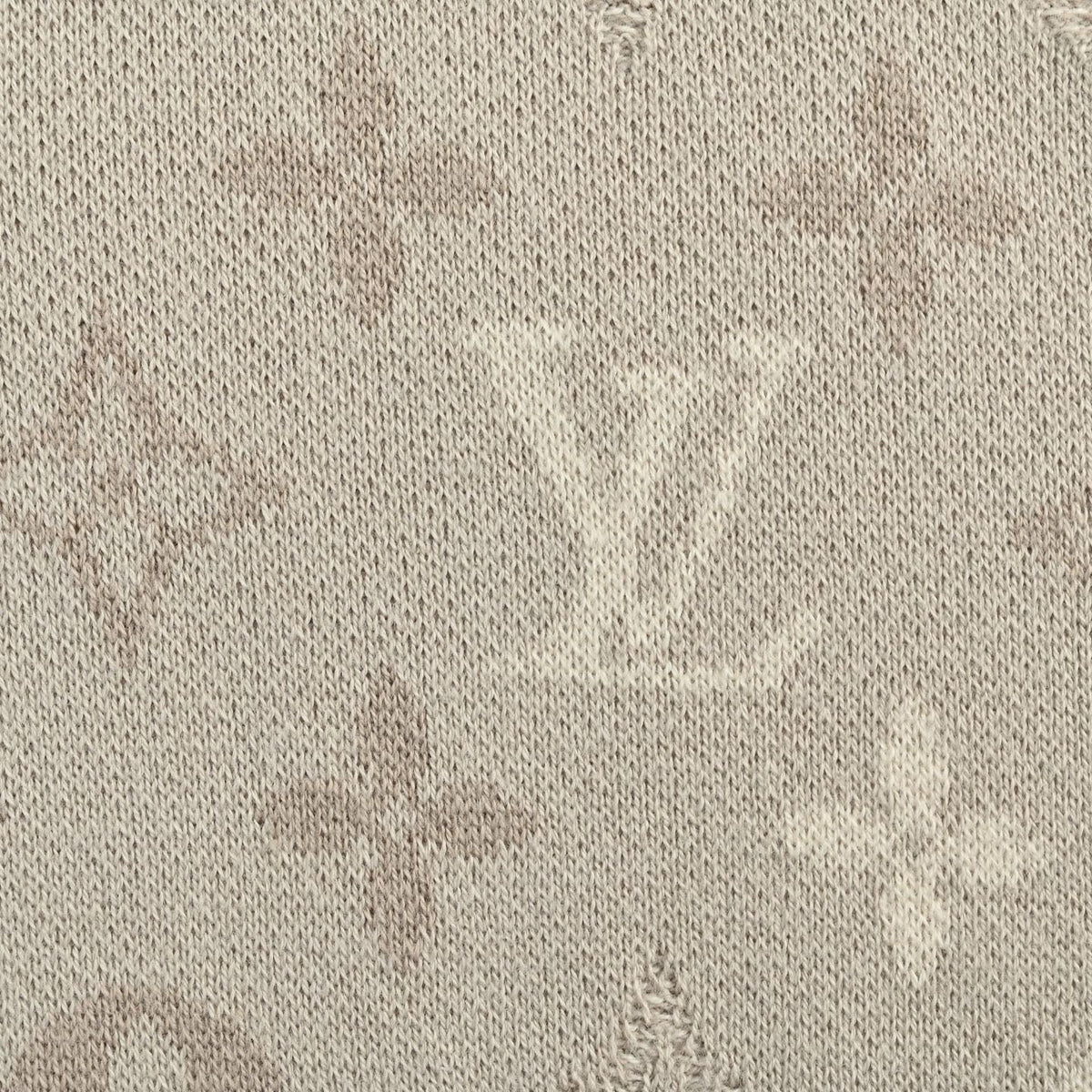 Monogram Jacquard Knit T-Shirt - Beige