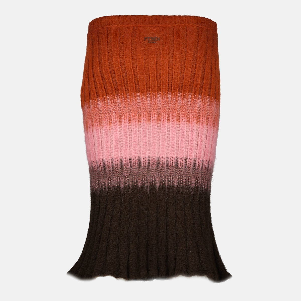 Multicolored Mohair and Wool Skirt