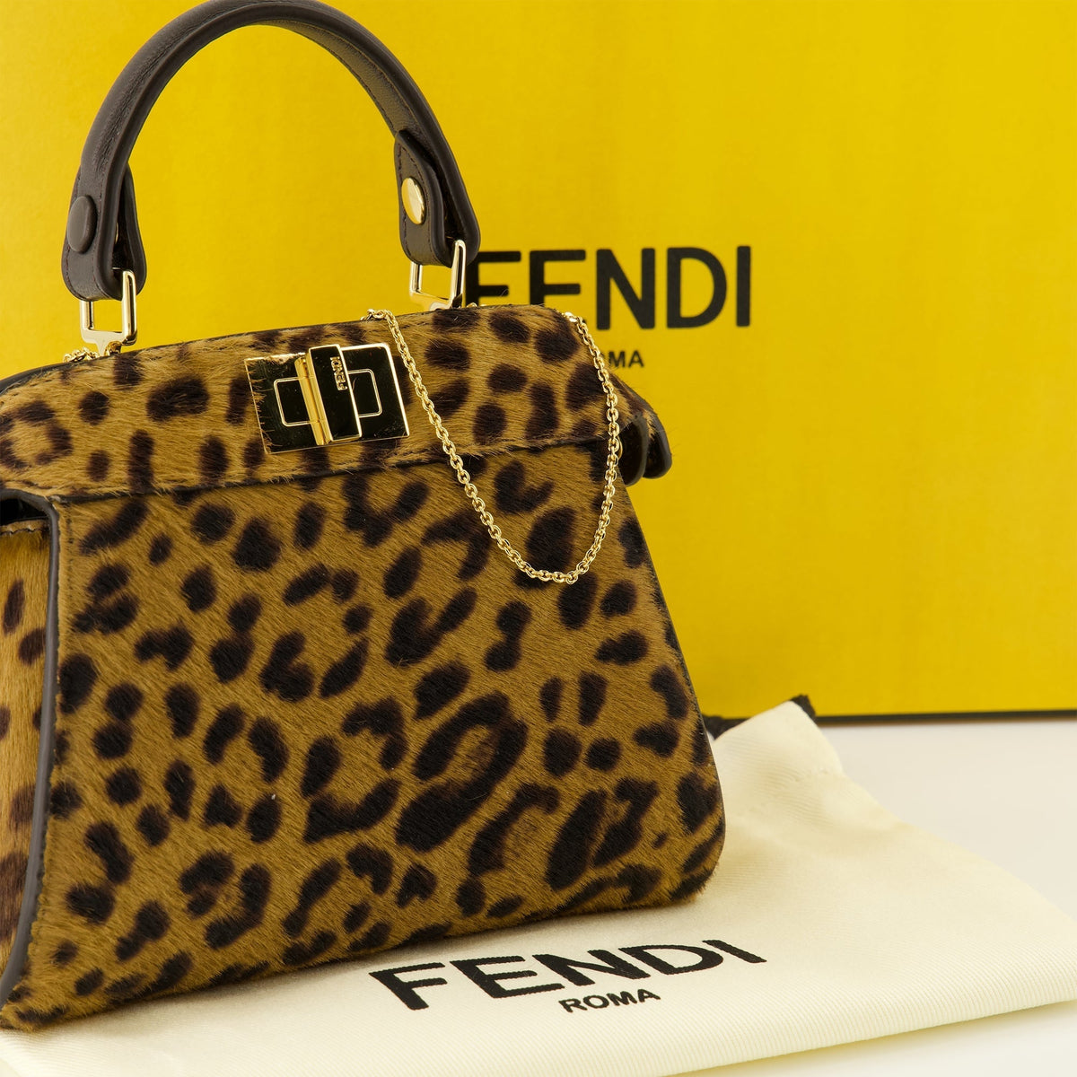 Peekabbo Nano Leopard bag