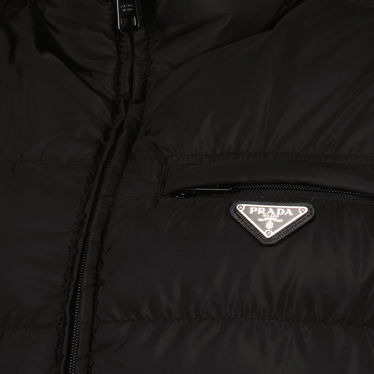 Sleeveless down jacket in Re-Nylon