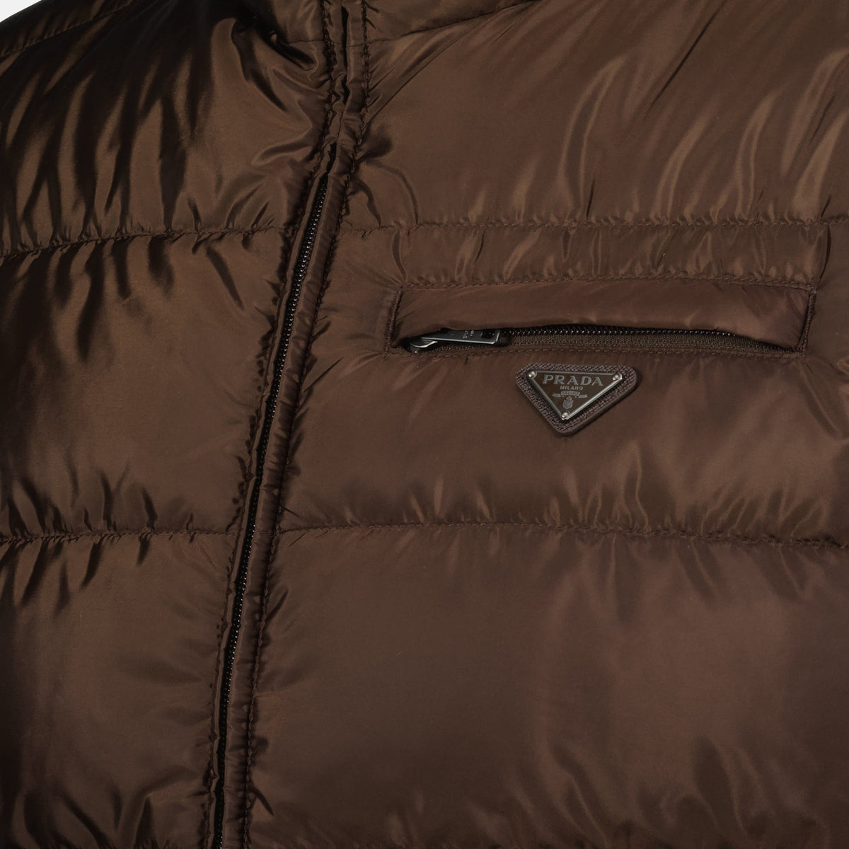 Sleeveless Nylon Puffer Jacket