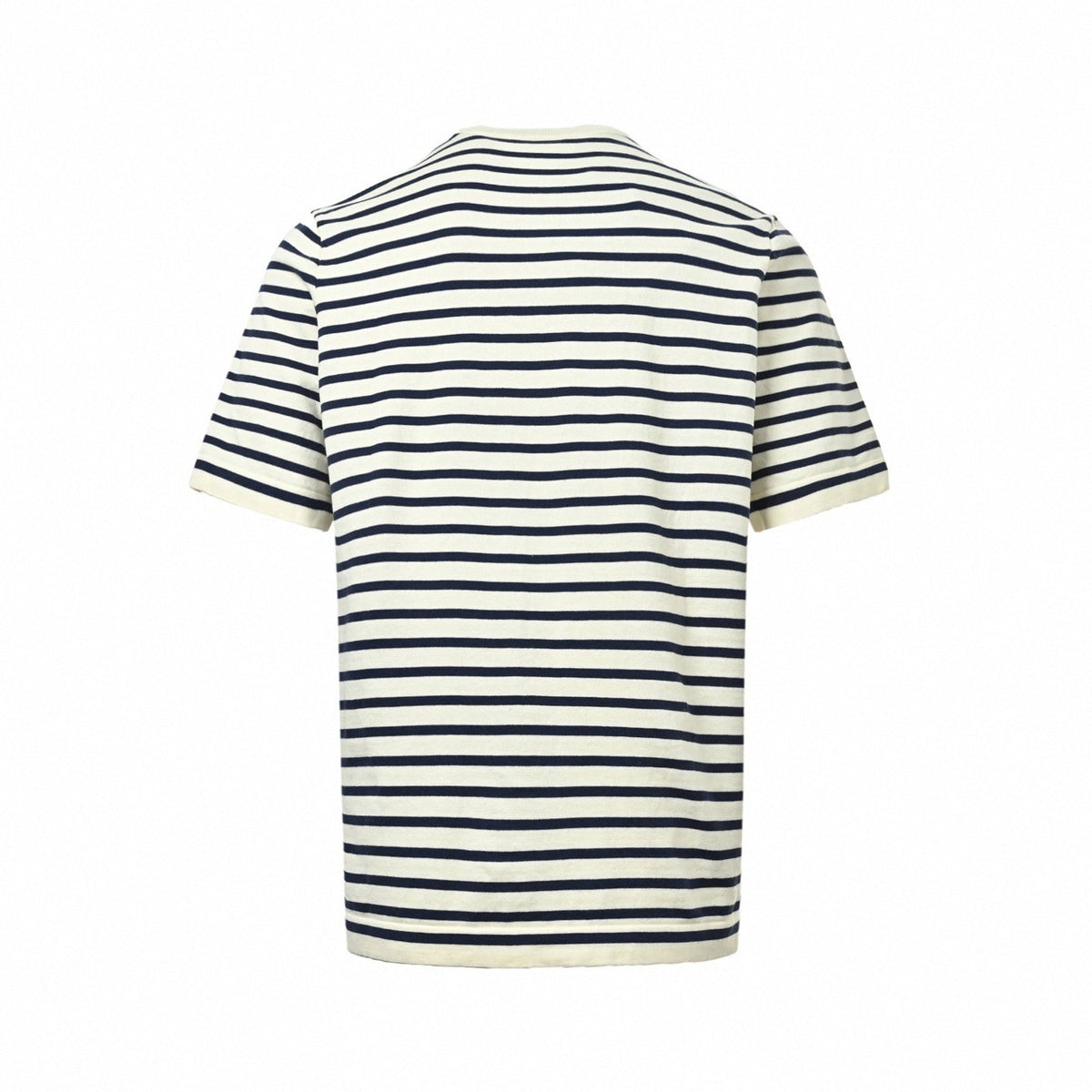 Striped Knit T-Shirt | Cream & Navy