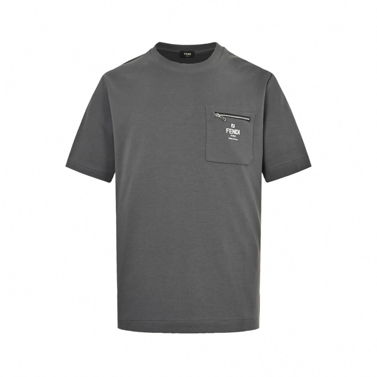 Zipped Pocket T-Shirt | Dark Grey