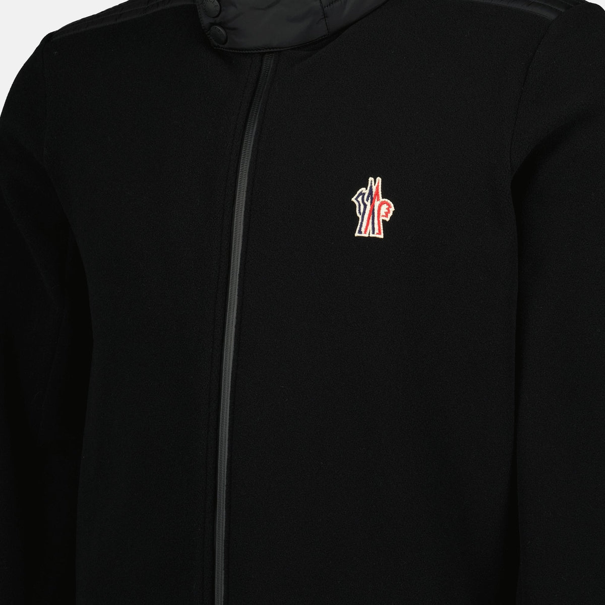 Black Fleece Zip-Up Sweatshirt