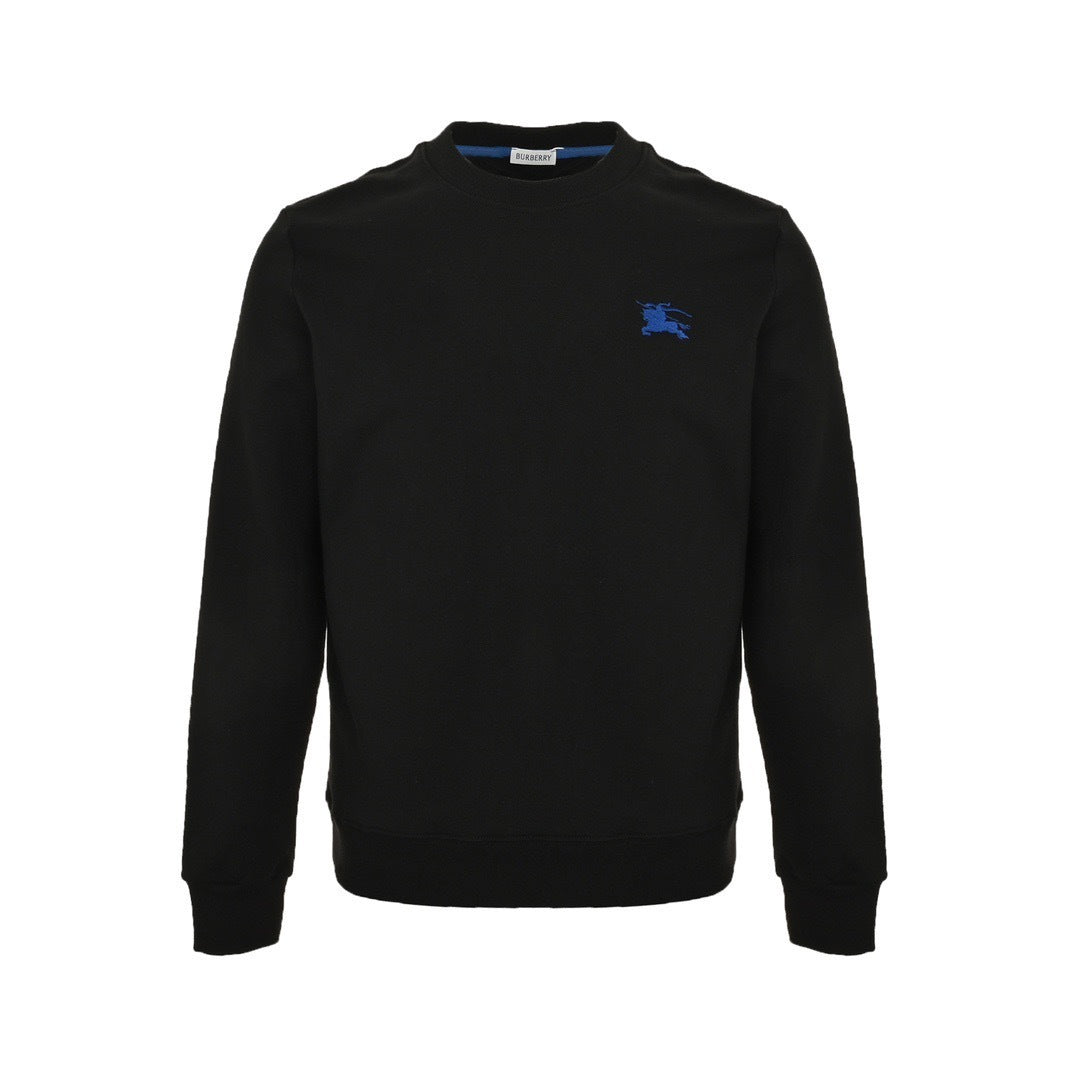 Embroidered Horse Logo Crew Neck Sweatshirt