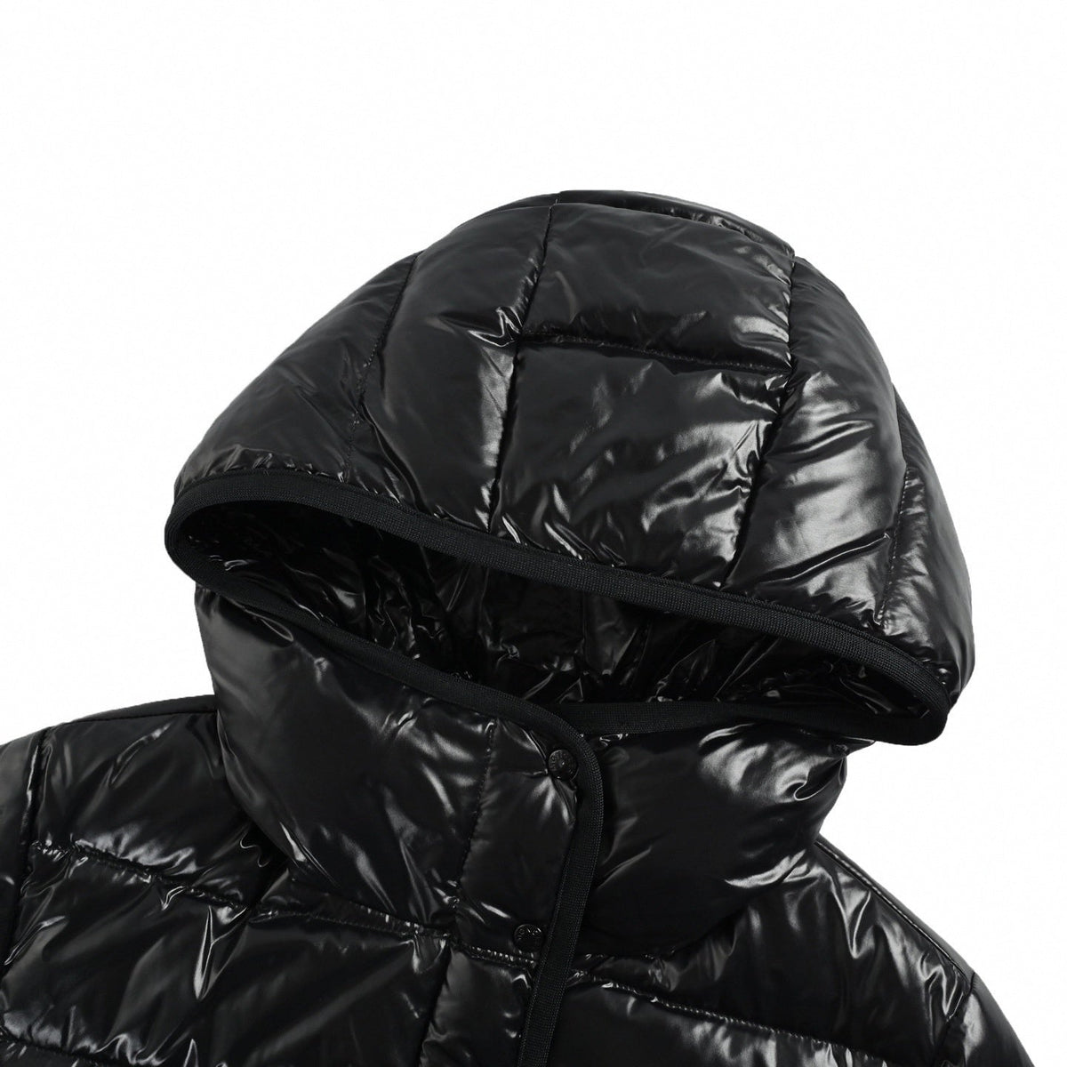 Glossy Hooded Puffer Jacket
