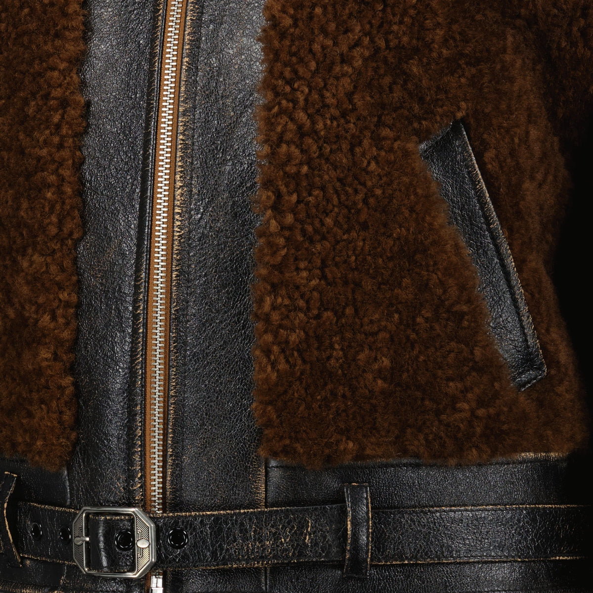 Leather and Wool Jacket