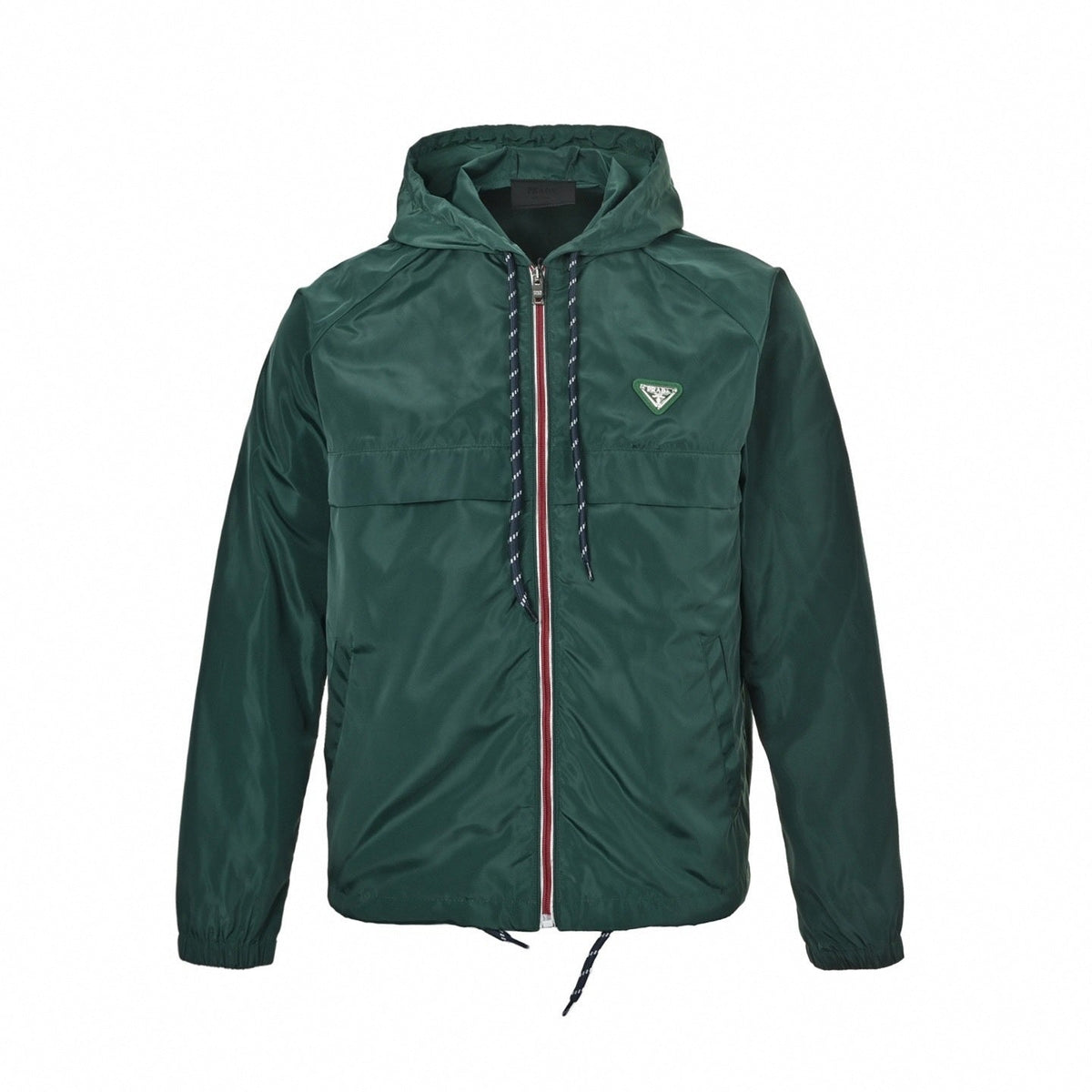 Logo-Patch Hooded Windbreaker | Green