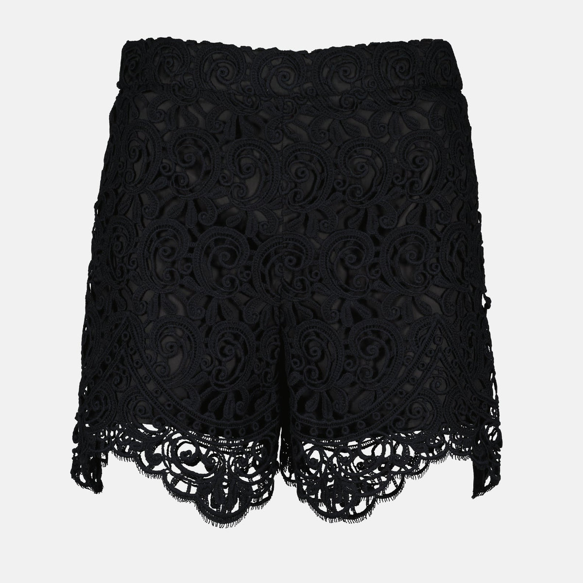 Macrame lace shorts