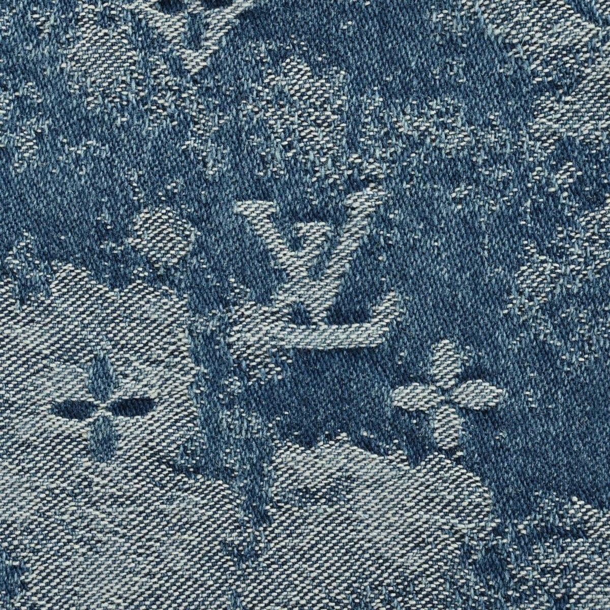 Monogram Cloud Jacquard Jeans | Blue