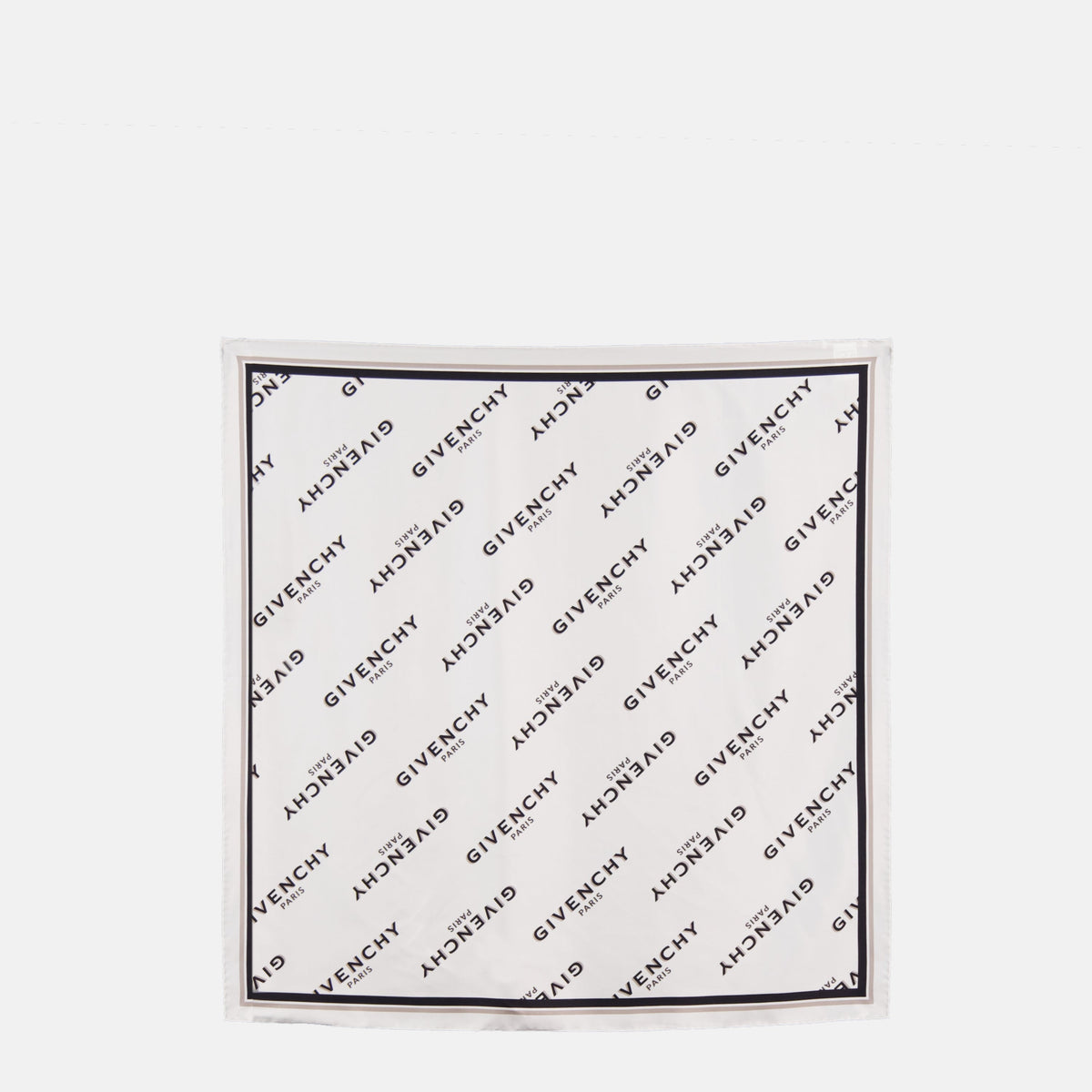 White Shadow Silk Scarf